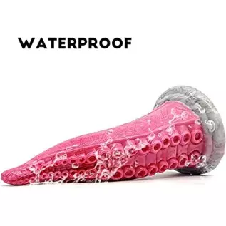 Realistic Tentacle Dildo, 9Inch Silicone Big Octopus Thick Dildos with Suction Cup Adult Sex Toy - Red