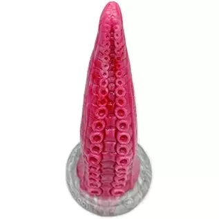 Realistic Tentacle Dildo, 9Inch Silicone Big Octopus Thick Dildos with Suction Cup Adult Sex Toy - Red