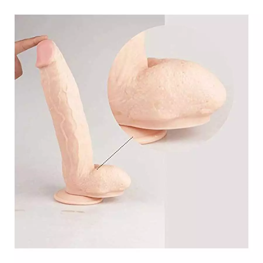 ShyPlay 12.20inches XXL Large Size Realistic Dildo for Sex with Suction Cup, PVC Dildos Anal and G-spot Adult Toys for Women