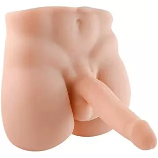 Male Torso Dildo Sex Doll, Men's Penis Love Doll with Muscle line for Women Masturbation Toys - 11x9.44 inch,Beige Male Torso Dildo Sex Doll, Men's Penis Love Doll with Muscle line for Women Masturbation Toys - 11x9.44 inch,Beige