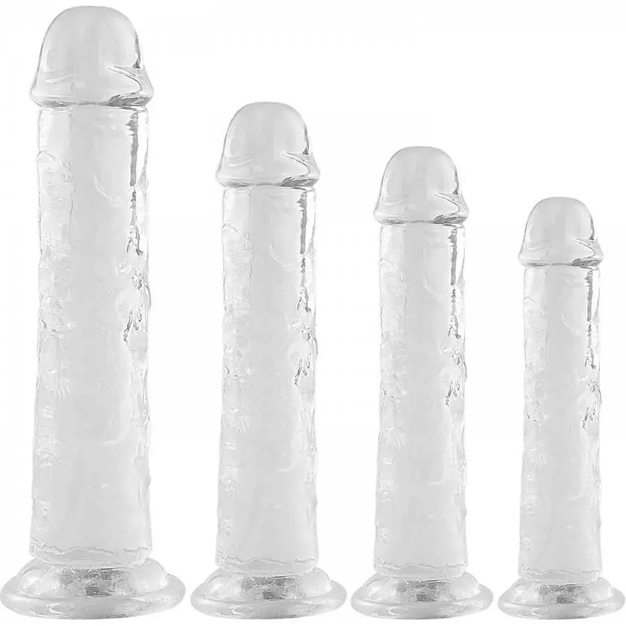 9.84'' Huge Realistic Dildo Big Jelly Dildo with Strong Suction Cup, Flexible Penis for Hand Free Play, Adult Sex Toys for Coupl