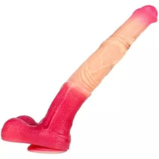 14.57" Colorful Realistic Horse Dildo Extra Long Dildo Anal Butt Plug, Silicone Animal Dildo Suction Cup Dildo Toy for Women, Mo