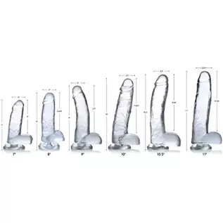 Jock C-Thru Dildo - 11 Inch Jock C-Thru Dildo - 11 Inch