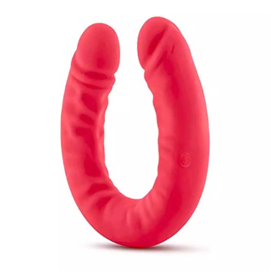 Blush Ruse Platinum Cured Ultrasilk Puria Silicone Double Headed Dildo - 18 Inch Curved Realistic DP Double Penetration - 1.75" Blush Ruse Platinum Cured Ultrasilk Puria Silicone Double Headed Dildo - 18 Inch Curved Realistic DP Double Penetration - 1.75"