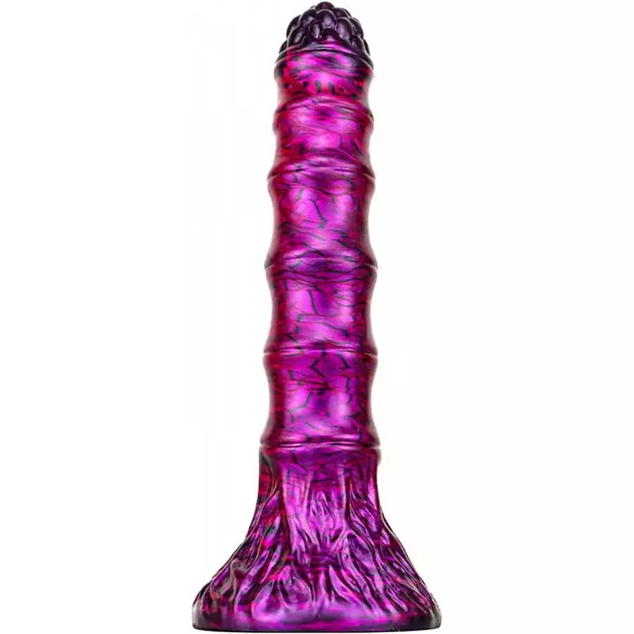 Silicone Real Skin Dildo Anal Plug with Suction Cup, 6.93" Realistic Dildo Flexible Monster Dildo for Female, Soft Colorful Dild
