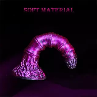 Silicone Real Skin Dildo Anal Plug with Suction Cup, 6.93" Realistic Dildo Flexible Monster Dildo for Female, Soft Colorful Dild