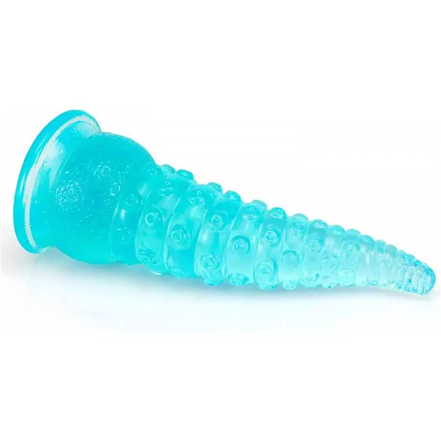 Fantasy Octopus Dildo Women Anal Dildo Rubber Butt Plug Toy, Flexible Realistic Tentacle Dildo Lesbian Green Dildo Toy, Real Ani