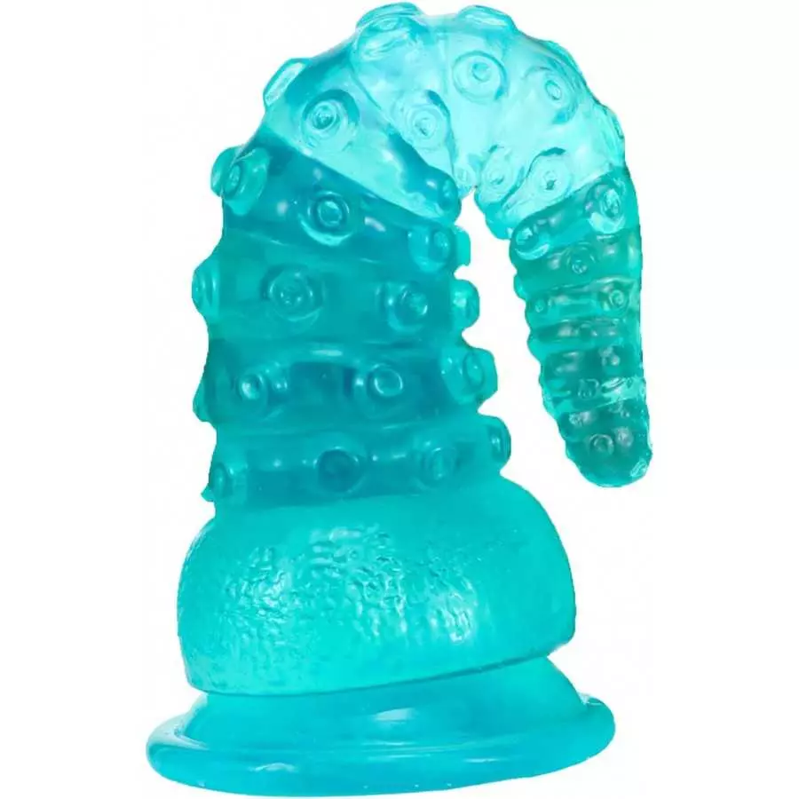 Fantasy Octopus Dildo Women Anal Dildo Rubber Butt Plug Toy, Flexible Realistic Tentacle Dildo Lesbian Green Dildo Toy, Real Ani