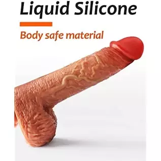 Realistic Silicone Dildo for Women: 8.3 Inch Lifelike Huge Dildo with Strong Suction Cup for Hands-Free Play, Lifelike Anal Dild