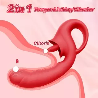 Clitoral Licking G Spot Vibrator, Realistic Dildo Clitoralis Stimulator for Women with 10 Licking & Vibrating Modes, Strapless S Clitoral Licking G Spot Vibrator, Realistic Dildo Clitoralis Stimulator for Women with 10 Licking & Vibrating Modes, Strapless S