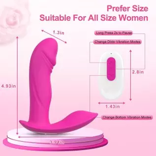 Adult Sex Toys for Women Pleasure-2 in 1 Dildo & Wearable Panty Vibrator with App Remote Control Clitoral & G Spot Dual Sex Stim Adult Sex Toys for Women Pleasure-2 in 1 Dildo & Wearable Panty Vibrator with App Remote Control Clitoral & G Spot Dual Sex Stim