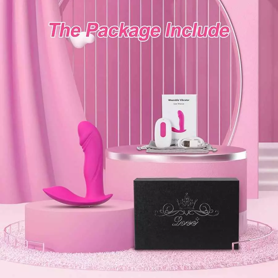 Adult Sex Toys for Women Pleasure-2 in 1 Dildo & Wearable Panty Vibrator with App Remote Control Clitoral & G Spot Dual Sex Stim