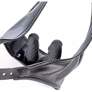 FST Strap-on Set Dildo Pants 2 Removeable Silicone Dildos, G spot Anus Stimulator Vagina Masturbator for Women Couples