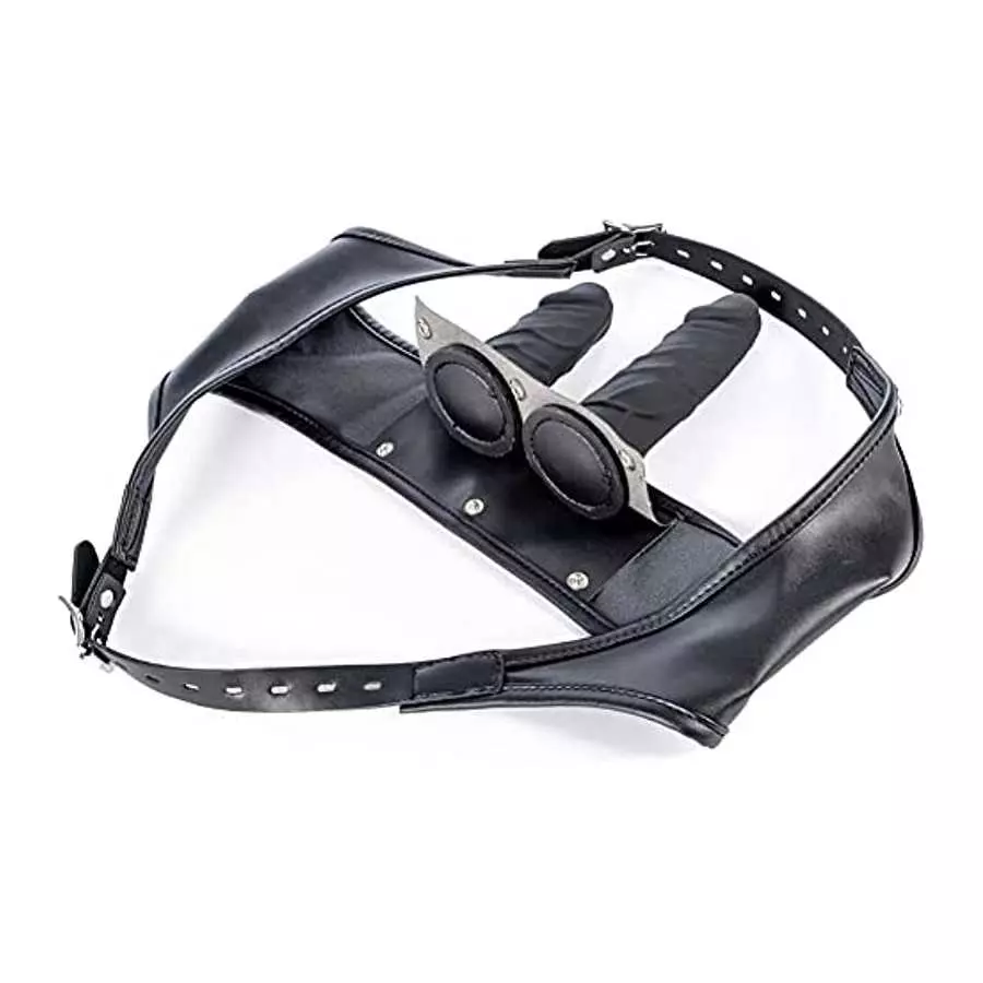 FST Strap-on Set Dildo Pants 2 Removeable Silicone Dildos, G spot Anus Stimulator Vagina Masturbator for Women Couples