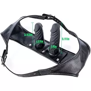 FST Strap-on Set Dildo Pants 2 Removeable Silicone Dildos, G spot Anus Stimulator Vagina Masturbator for Women Couples