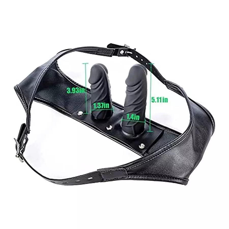 FST Strap-on Set Dildo Pants 2 Removeable Silicone Dildos, G spot Anus Stimulator Vagina Masturbator for Women Couples