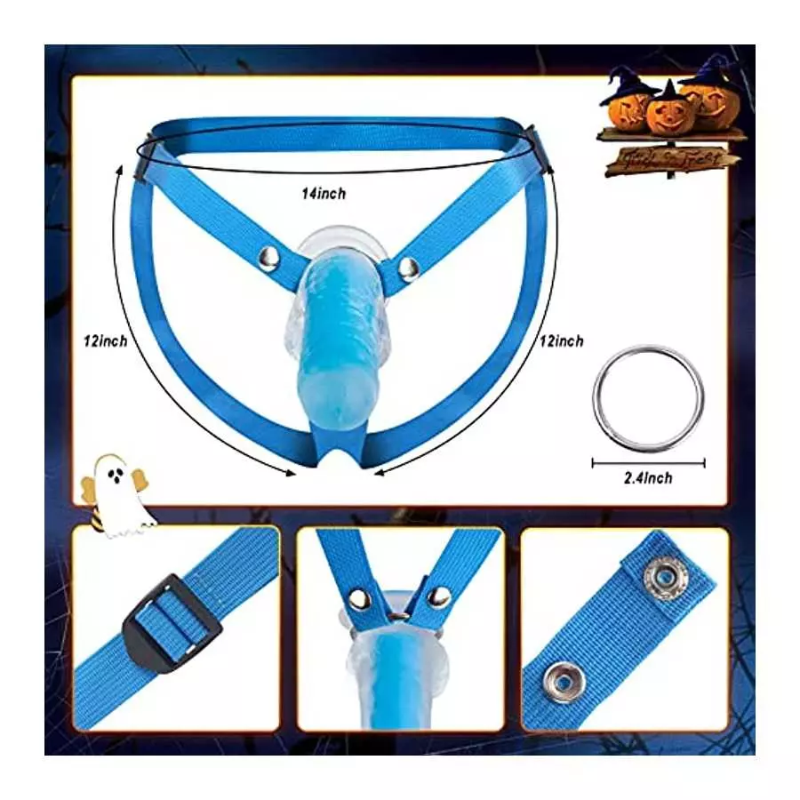 8.7'' Luminous Strap-on Dildo for Woman, Glow in The Dark, Wearable Sex Harness for Couple Pegging, Lesbian Female Masturbation,