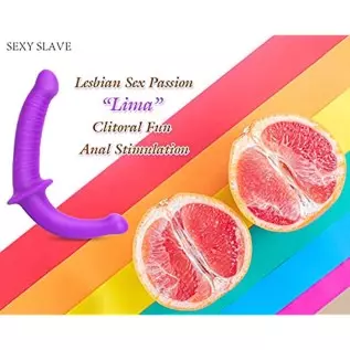 Strapless Strap-on Dildo - Realistic Silicone Dildo for Anal Vagina Stimulation, SEXY SLAVE Liam Double Dong Adult Sex Toy for M