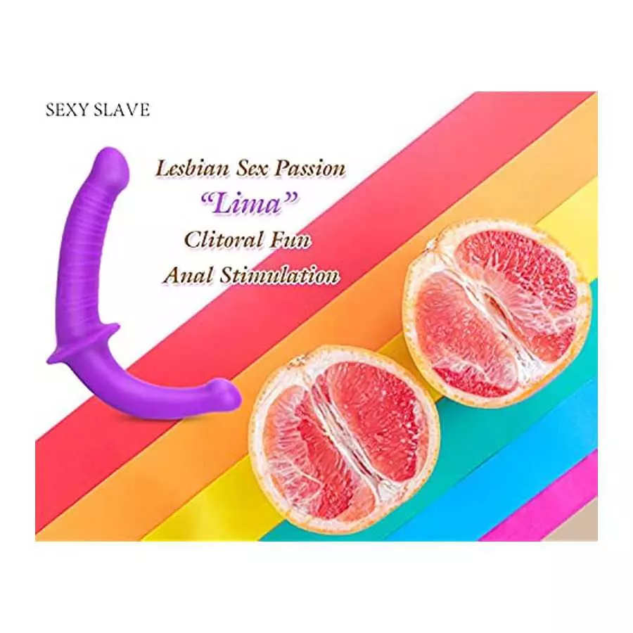 Strapless Strap-on Dildo - Realistic Silicone Dildo for Anal Vagina Stimulation, SEXY SLAVE Liam Double Dong Adult Sex Toy for M