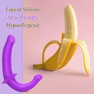 Strapless Strap-on Dildo - Realistic Silicone Dildo for Anal Vagina Stimulation, SEXY SLAVE Liam Double Dong Adult Sex Toy for M