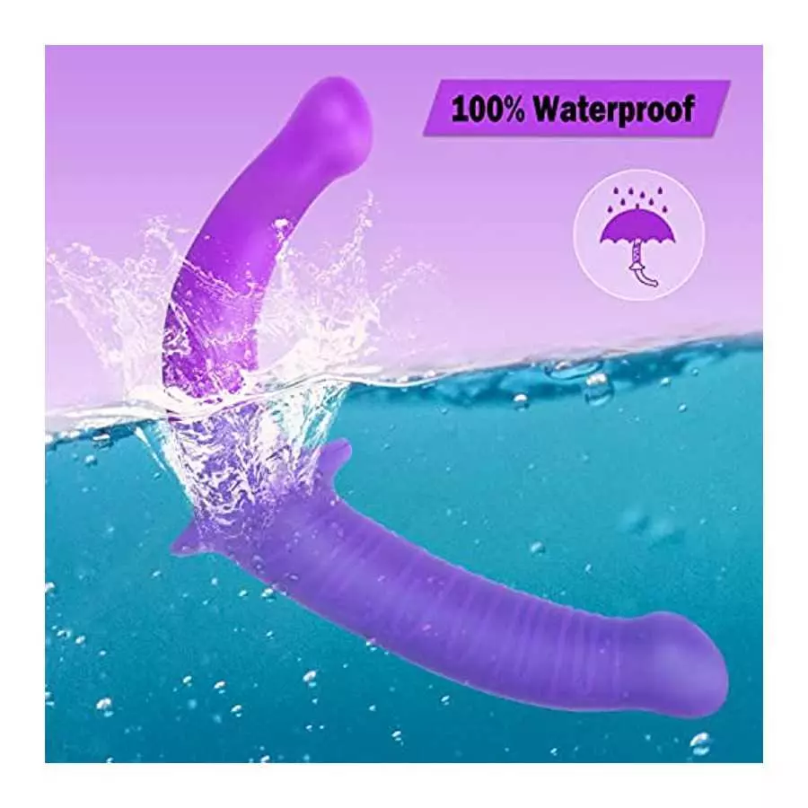 Strapless Strap-on Dildo - Realistic Silicone Dildo for Anal Vagina Stimulation, SEXY SLAVE Liam Double Dong Adult Sex Toy for M
