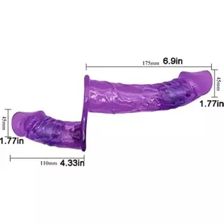 FRRDEI Vibrating Double Sided Realistic Dildo Penetrator Toy Two Ended Strap on Dildo Wearable Harness, Double Headed Dong Penet FRRDEI Vibrating Double Sided Realistic Dildo Penetrator Toy Two Ended Strap on Dildo Wearable Harness, Double Headed Dong Penet