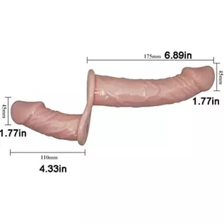 FRRDEI Vibrating Double Sided Realistic Dildo Penetrator Toy Two Ended Strap on Wearable Harness, Headed Dong Penetation Vibrato FRRDEI Vibrating Double Sided Realistic Dildo Penetrator Toy Two Ended Strap on Wearable Harness, Headed Dong Penetation Vibrato