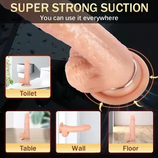 KUUVAL Strap-on Realistic Silicone Dildo, Wearable Sex Harness for Couple Pegging, Women Lesbian Female Masturbation, Sex Fun, 8