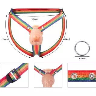 KUUVAL Strap-on Realistic Silicone Dildo, Wearable Sex Harness for Couple Pegging, Women Lesbian Female Masturbation, Sex Fun, 8