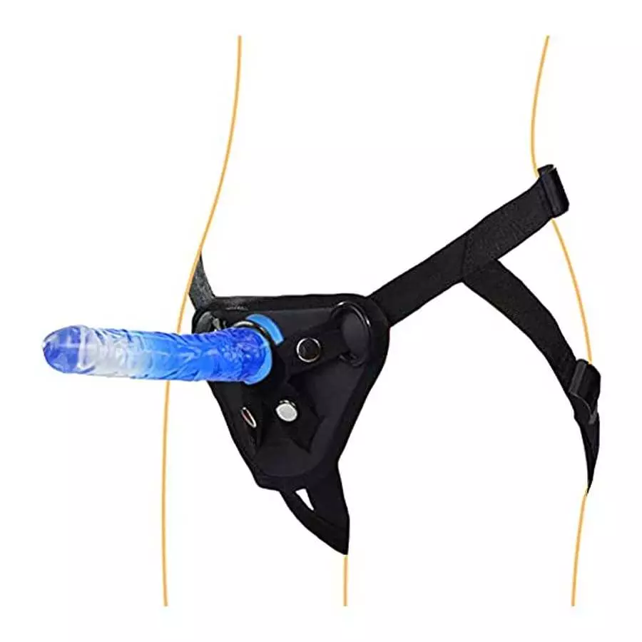 Strap-on Dildos Sex Toys with 7.87 Inches Jelly Penis Wearable Adjustable Realistic Dildo with Strong Suction Cup Transparent Je Strap-on Dildos Sex Toys with 7.87 Inches Jelly Penis Wearable Adjustable Realistic Dildo with Strong Suction Cup Transparent Je