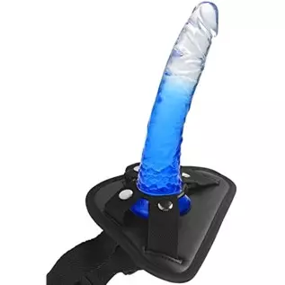 Strap-on Dildos Sex Toys with 7.87 Inches Jelly Penis Wearable Adjustable Realistic Dildo with Strong Suction Cup Transparent Je Strap-on Dildos Sex Toys with 7.87 Inches Jelly Penis Wearable Adjustable Realistic Dildo with Strong Suction Cup Transparent Je
