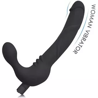 Vibrating Strapless Strap on Dildo Vibrator Silicone USB Rechargeable Female Clitoris Stimulate G-Spot Massager Adult Sex Toys f