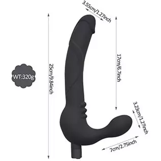 Vibrating Strapless Strap on Dildo Vibrator Silicone USB Rechargeable Female Clitoris Stimulate G-Spot Massager Adult Sex Toys f