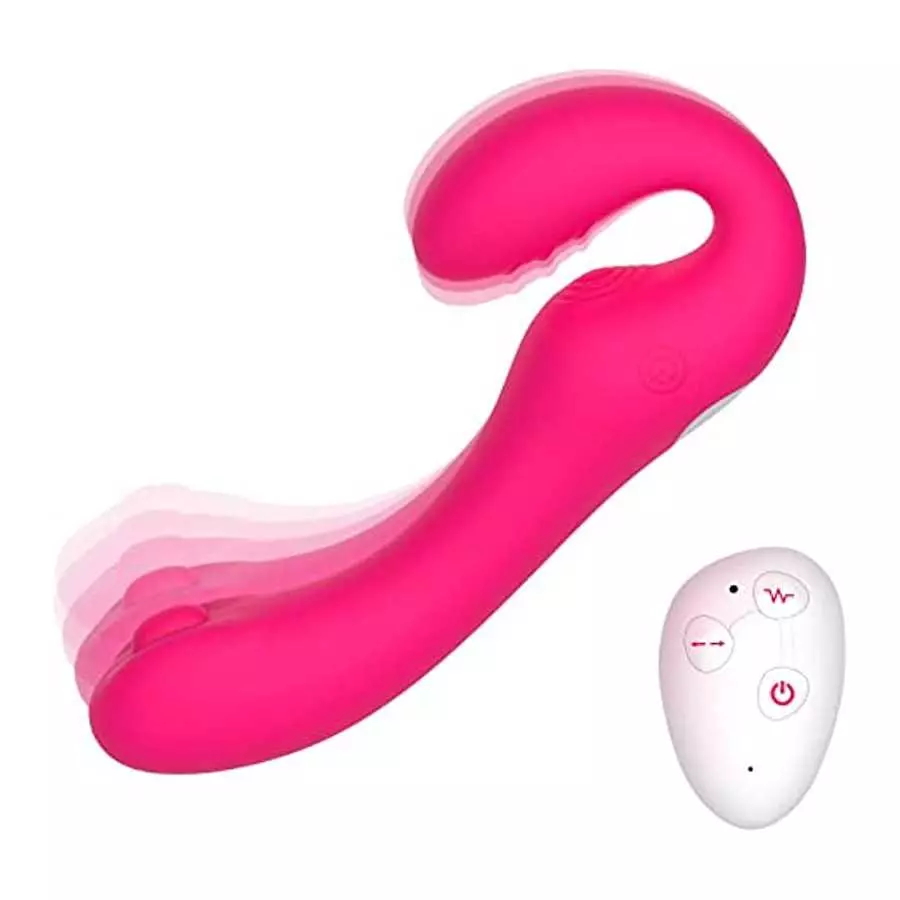 G Spot Clitoral Vibrator for Women and Lesbian-Remote Control Double Ended Strapless Dildo with 10 Flapping&Vibrating Modes ,Wat G Spot Clitoral Vibrator for Women and Lesbian-Remote Control Double Ended Strapless Dildo with 10 Flapping&Vibrating Modes ,Wat