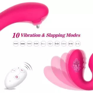 G Spot Clitoral Vibrator for Women and Lesbian-Remote Control Double Ended Strapless Dildo with 10 Flapping&Vibrating Modes ,Wat G Spot Clitoral Vibrator for Women and Lesbian-Remote Control Double Ended Strapless Dildo with 10 Flapping&Vibrating Modes ,Wat