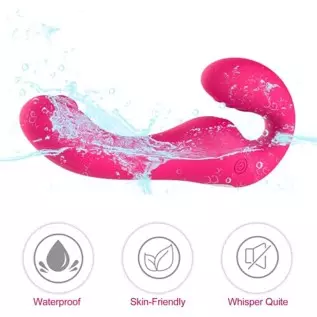 G Spot Clitoral Vibrator for Women and Lesbian-Remote Control Double Ended Strapless Dildo with 10 Flapping&Vibrating Modes ,Wat G Spot Clitoral Vibrator for Women and Lesbian-Remote Control Double Ended Strapless Dildo with 10 Flapping&Vibrating Modes ,Wat