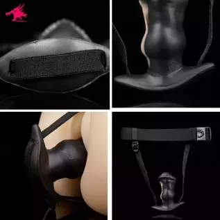 Nothosaur「IPONY」6.1 inch Strap-on Dildo Removeable Silicone Dildos Sex Toys for Men and Women Female Massage- Black & White -XXL