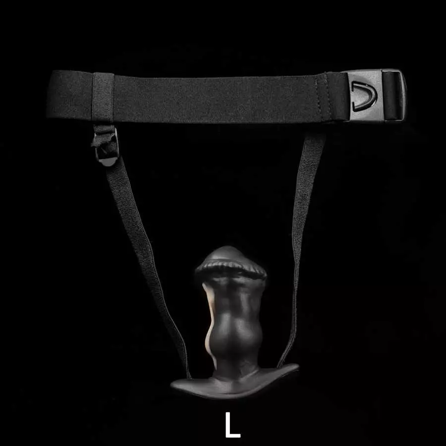 Nothosaur「IPONY」6.1 inch Strap-on Dildo Removeable Silicone Dildos Sex Toys for Men and Women Female Massage- Black & White -XXL