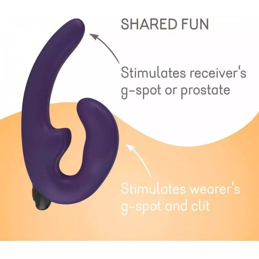Fun Factory Adult Toys | 'Share Dildo' - 'Share Vibe' Vibrator Couples Sex Toys | Strapless Strap On Dildo Pleasure Toys for Wom