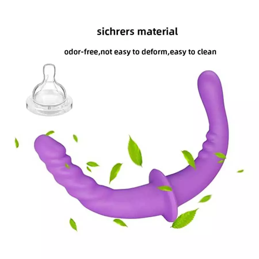 13"Strapless Strap on Dildos， Realistic Silicone Dildo ，Adult Sex Toy ，Double-Ended-Dildos