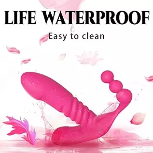 jjrabbittoy Thrusting Dildo Vibrator Vibrating Panties for G Spot Clitoral Stimulation, Wireless Remote Control Wearable with 7 jjrabbittoy Thrusting Dildo Vibrator Vibrating Panties for G Spot Clitoral Stimulation, Wireless Remote Control Wearable with 7