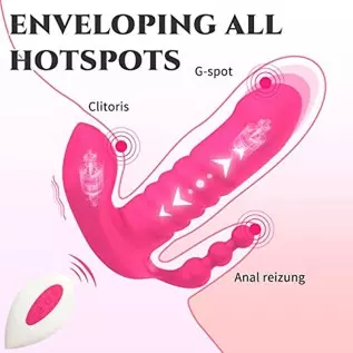 jjrabbittoy Thrusting Dildo Vibrator Vibrating Panties for G Spot Clitoral Stimulation, Wireless Remote Control Wearable with 7 jjrabbittoy Thrusting Dildo Vibrator Vibrating Panties for G Spot Clitoral Stimulation, Wireless Remote Control Wearable with 7