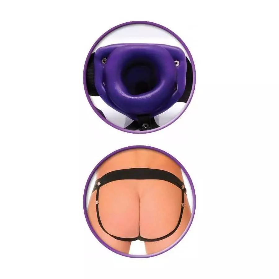 Fetish Fantasy Vibrating Hollow Strap On, Flesh