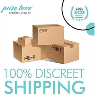 Pure Love Pink Vibrating Strapless Strap On Silicone Dildo