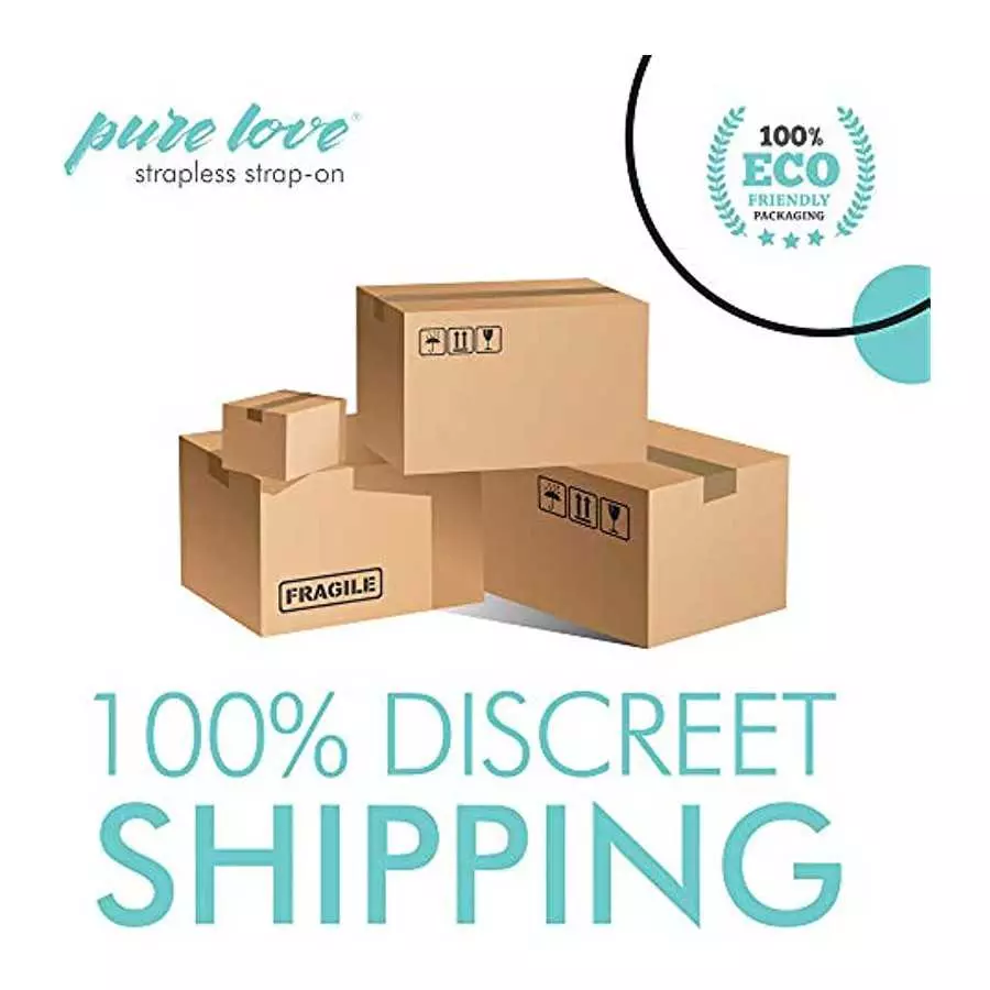 Pure Love Pink Vibrating Strapless Strap On Silicone Dildo