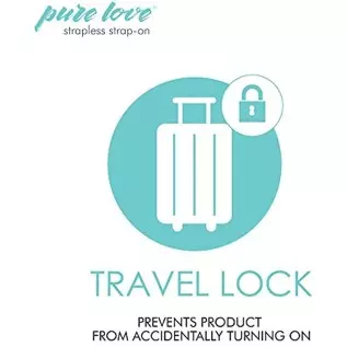 Pure Love Pink Vibrating Strapless Strap On Silicone Dildo