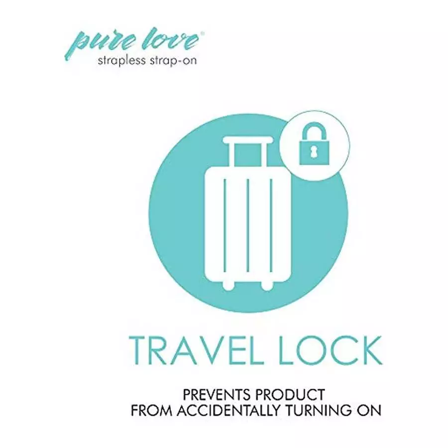 Pure Love Pink Vibrating Strapless Strap On Silicone Dildo