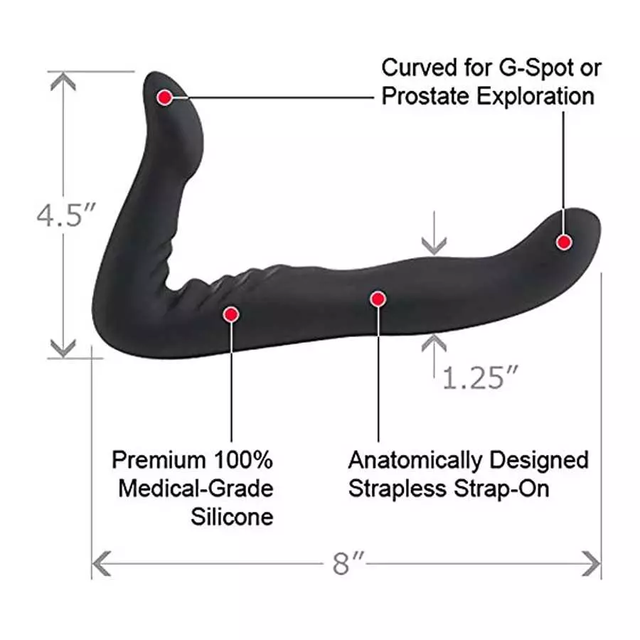 Silicone Strapless Strap-On