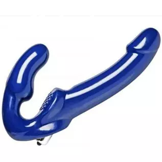 Amywoogzl Revolver II Vibrating Strapless Strap On G-Spot Dildo Dong Lesbian Sex-Toys
