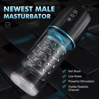 Automatic Male Masturbators Cup, Male Masturbator Toy with 7 Thrusting & Rotating, 50dB Quiet Hands Free Pocket Pussy Stroker, 3 Automatic Male Masturbators Cup, Male Masturbator Toy with 7 Thrusting & Rotating, 50dB Quiet Hands Free Pocket Pussy Stroker, 3